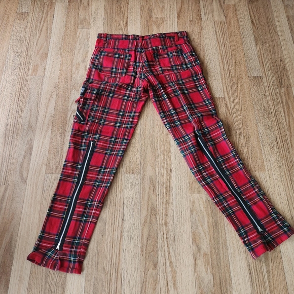 Tiger plaid zipper pants - Picture 2 of 2